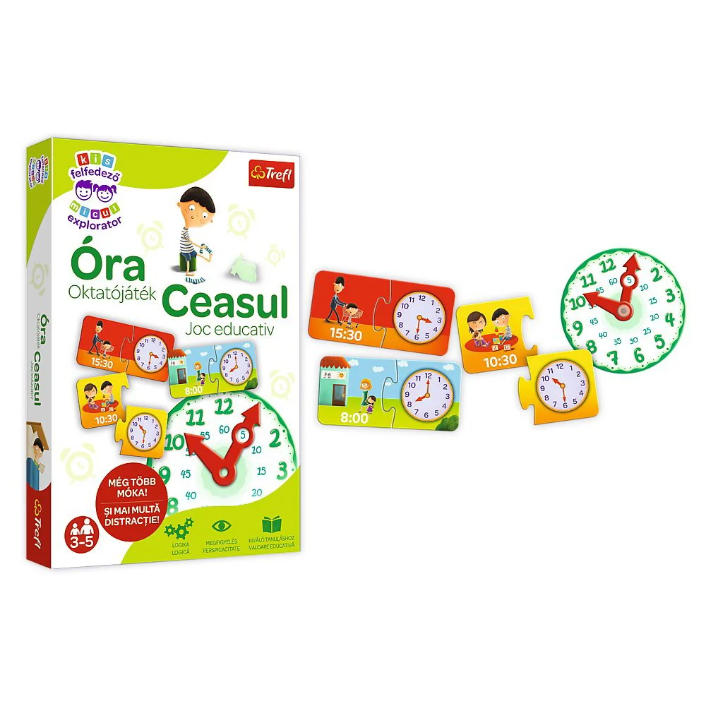 Joc educativ Trefl, Micul explorator / Invata ceasul