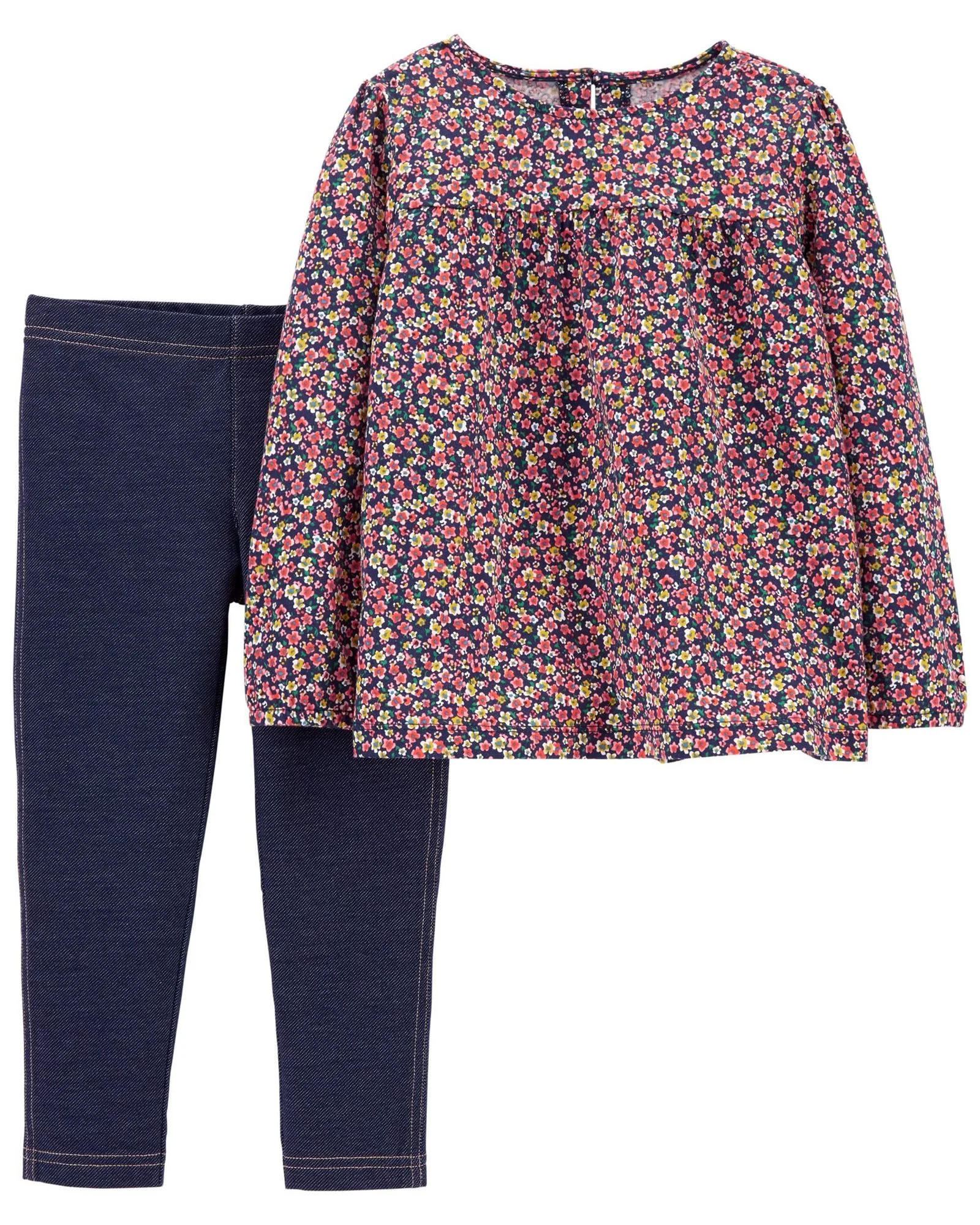Carter's Set 2 piese Pantaloni si Bluza Flori foto