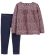 Carter's Set 2 piese Pantaloni si Bluza Flori foto
