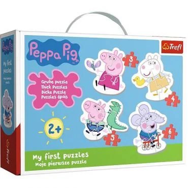 Puzzle Trefl Baby Classic / Lovely Peppa pig / Peppa pig, 3/4/5/6 piese foto