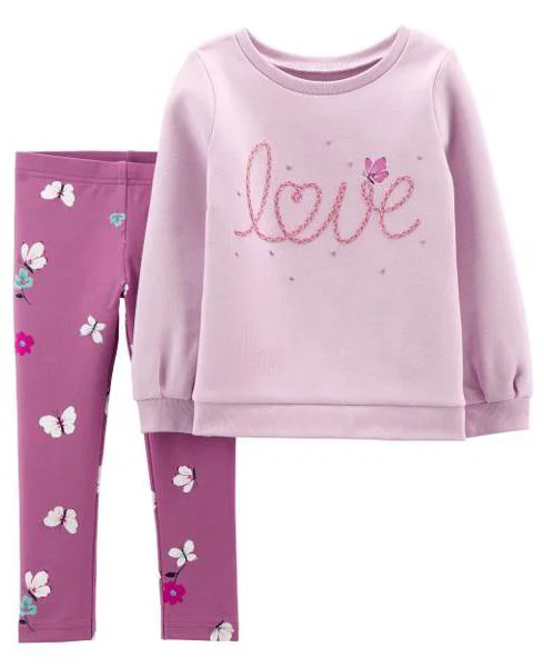 Carter's Set 2 piese Pantaloni si Bluza Love foto