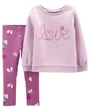 Carter's Set 2 piese Pantaloni si Bluza Love foto