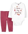 Carter's Set 2 piese Body si pantaloni Familie foto