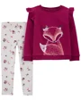 Carter's Set 2 piese Pantaloni si Bluza Vulpe foto
