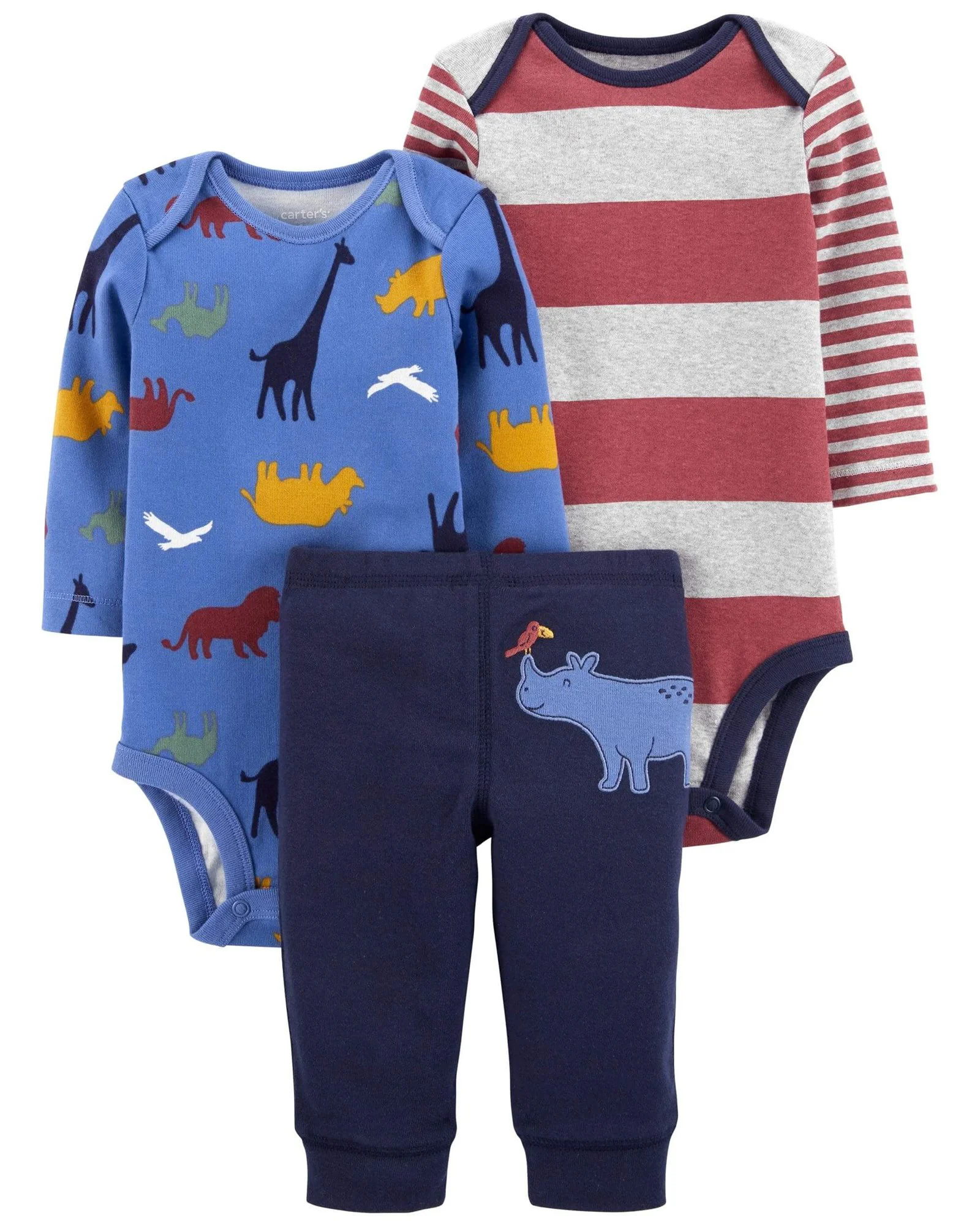 Carter's Set 3 piese Pantaloni si 2 body Dino foto