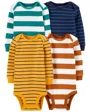 Carter's Set 4 piese Body cu dungi foto
