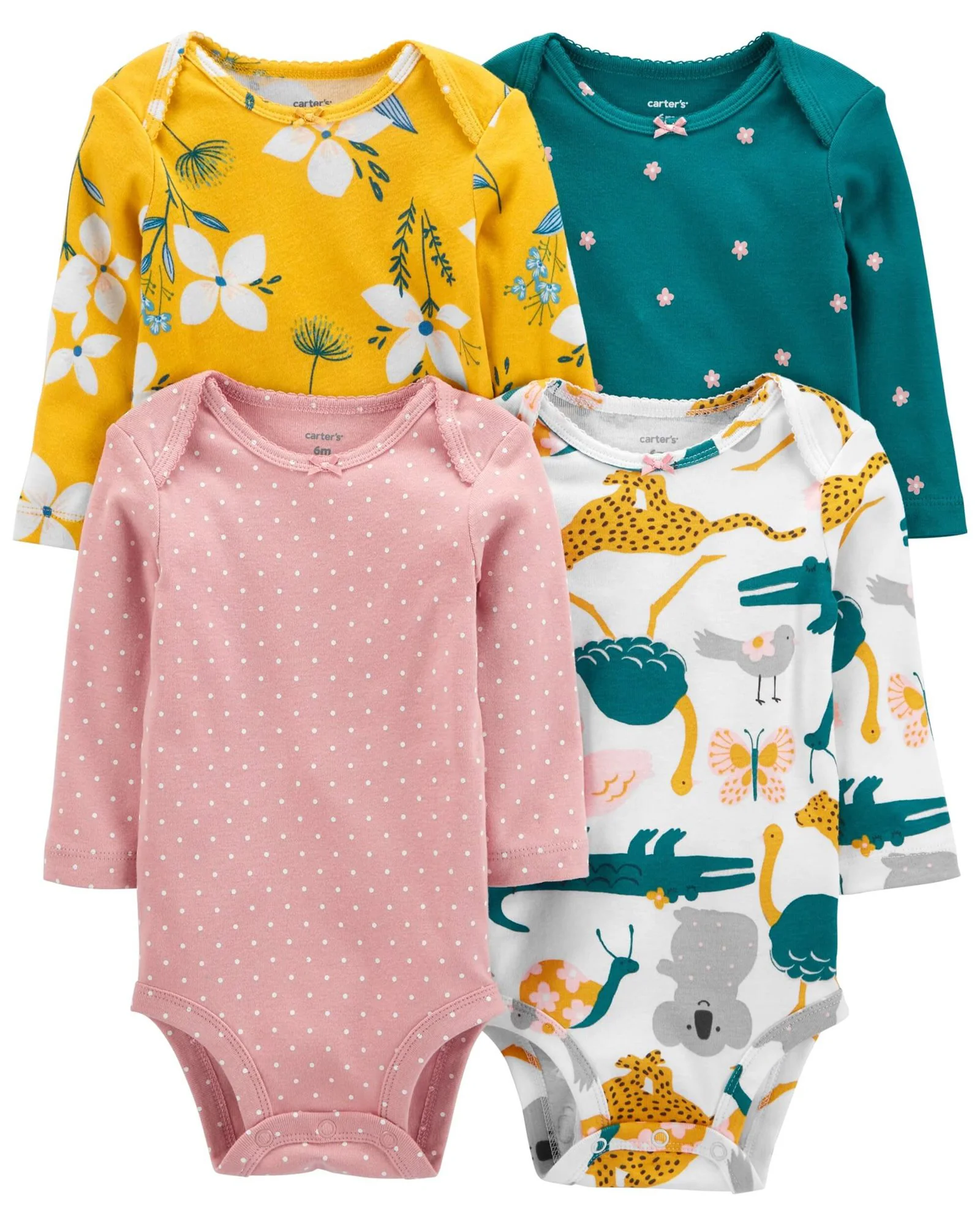 Carter's Set 4 piese Body Flori foto