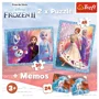 Puzzle Trefl 2 in 1 + memos - A mysterious land / Disney Frozen 2, 30/48/24 piese foto