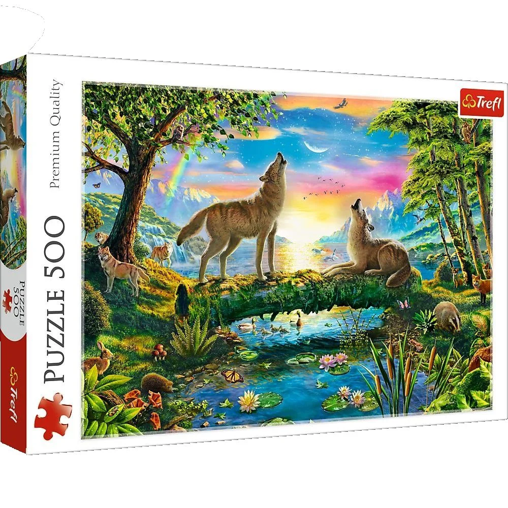 Puzzle Trefl Lupine nature, 500 piese foto