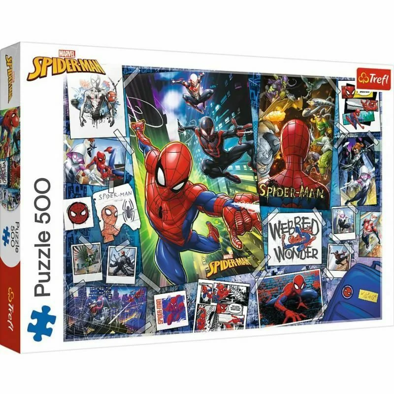 Puzzles Trefl Posters with a superhero / Disney Marvel Spiderman, 500 piese foto