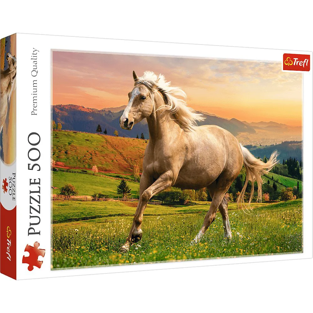 Puzzle Trefl Afternoon gallop in the sun, 500 piese foto