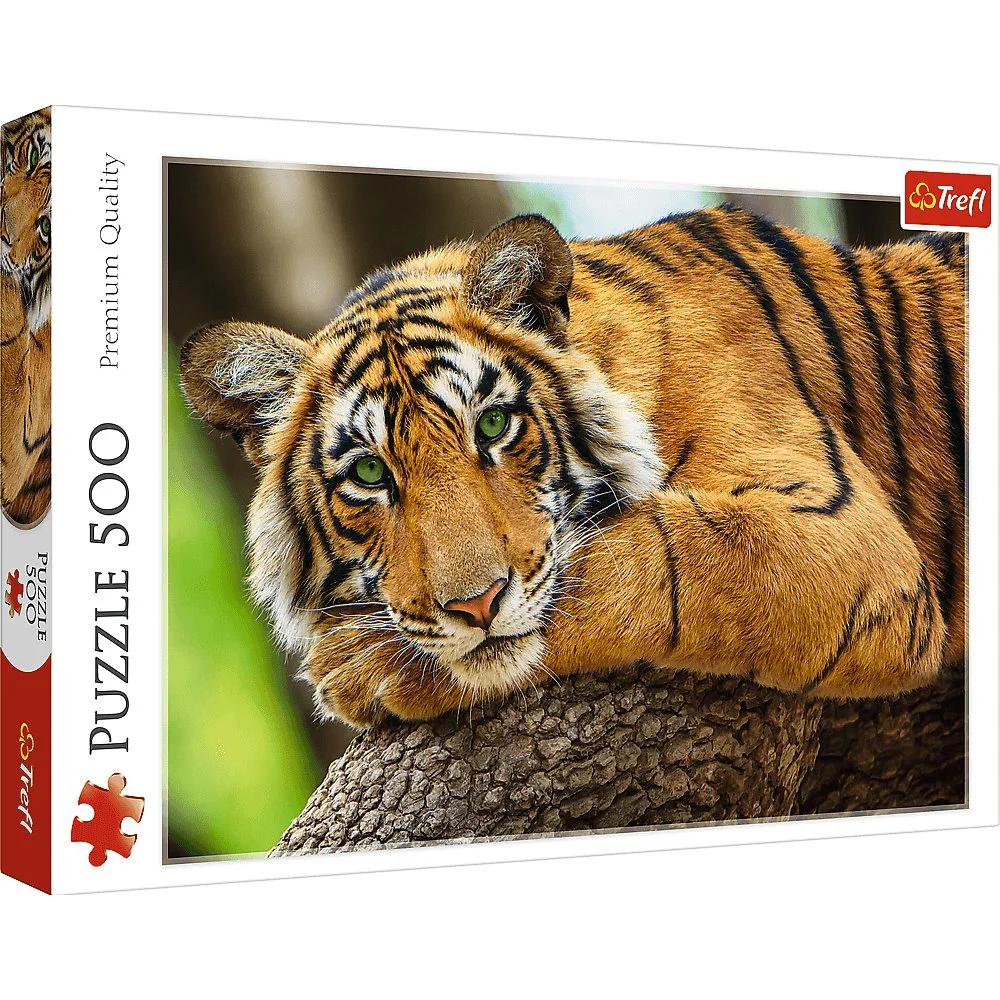 Puzzle Trefl Tiger portrait, 500 piese foto