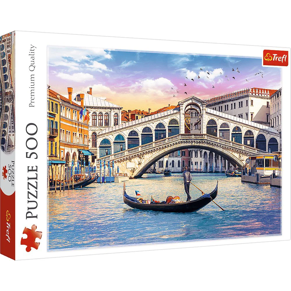 Puzzle Trefl Rialto Bridge, Venice, 500 piese foto