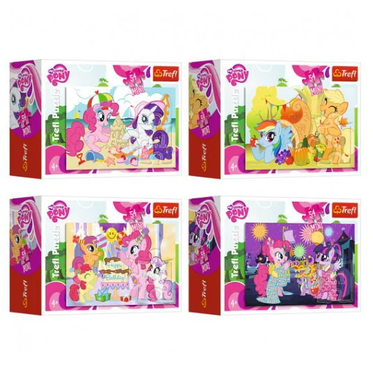 Mini puzzle Trefl Funny Ponies / Hasbro, My Little Pony, 54 piese foto