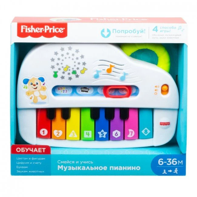 Пианино Умного щенка Fisher-Price Улыбайся и учись