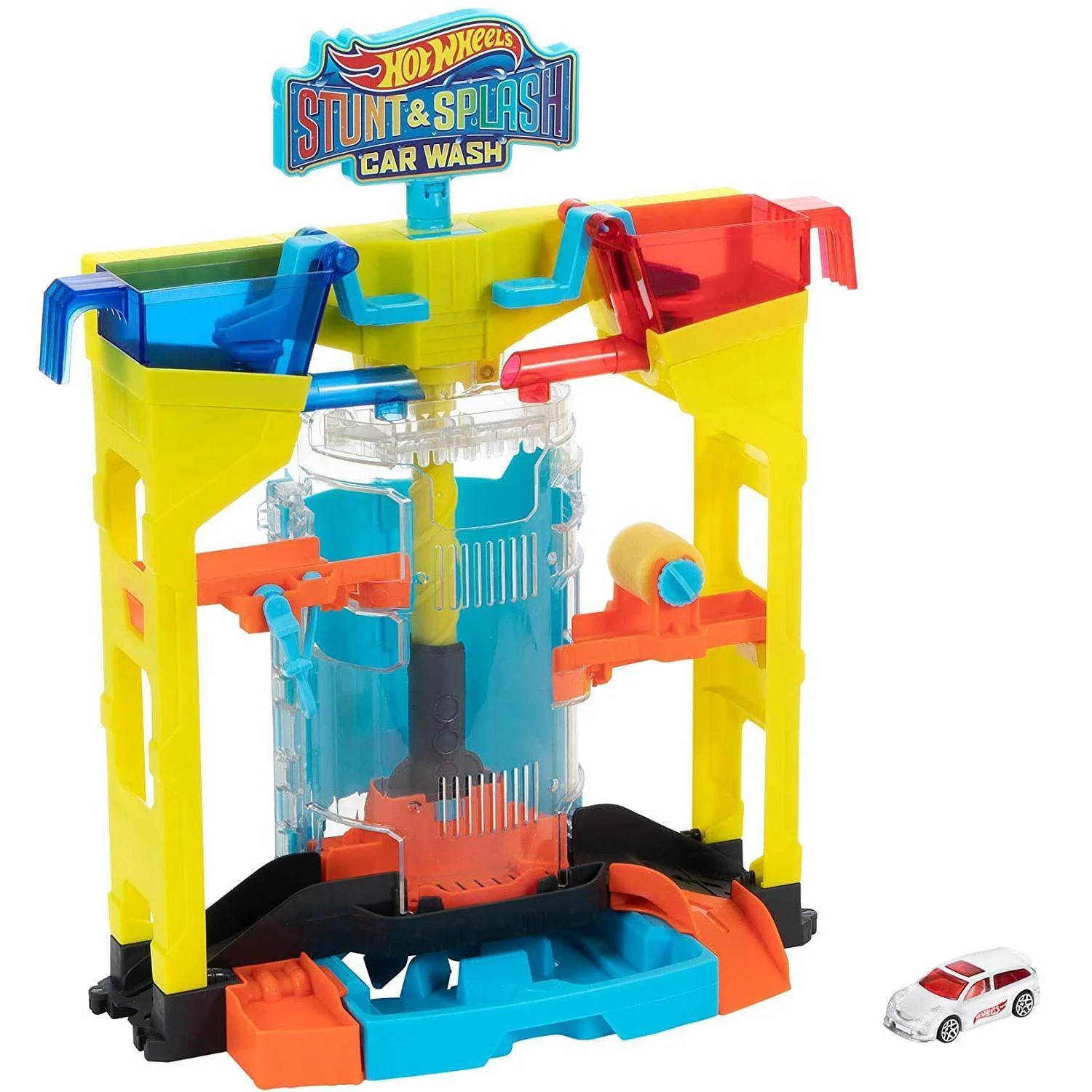 Set de joaca Hot Wheels, Spalatorie auto: explozie de flori, seria Schimba culoarea foto