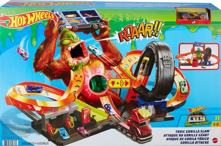 Игровой набор Hot Wheels Нападение токсичной гориллы