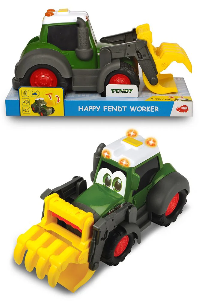 Экскаватор Dickie Happy Fendt Worker, свет и звук, 30 см foto