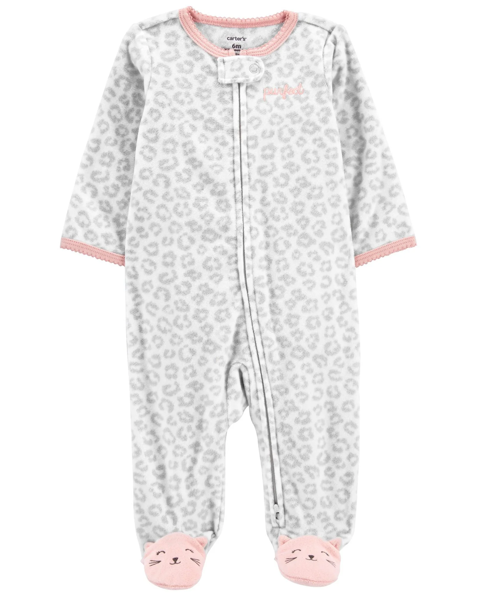 Carter's Pijama Fleece Leopard