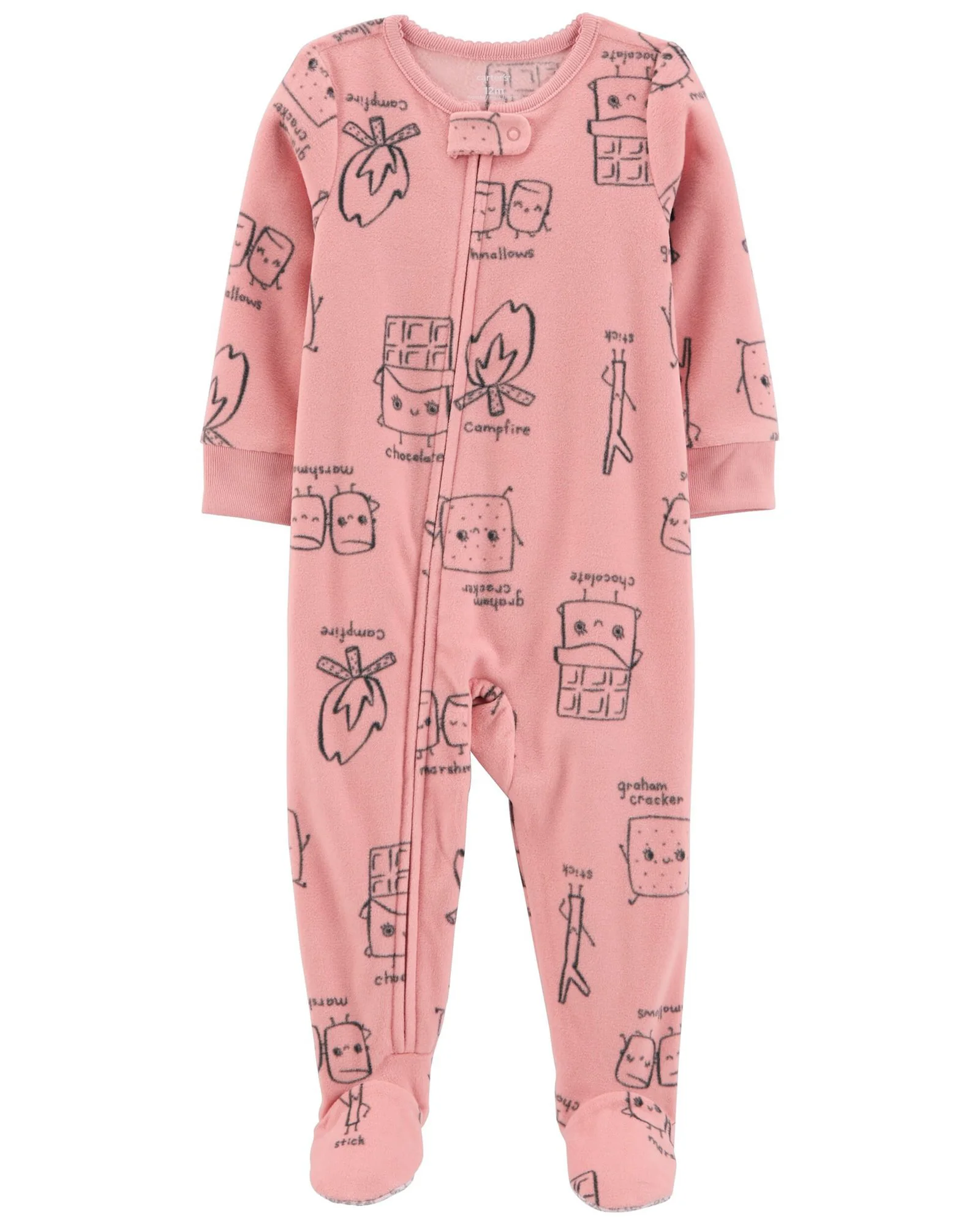 Carter's Pijama Fleece roz foto