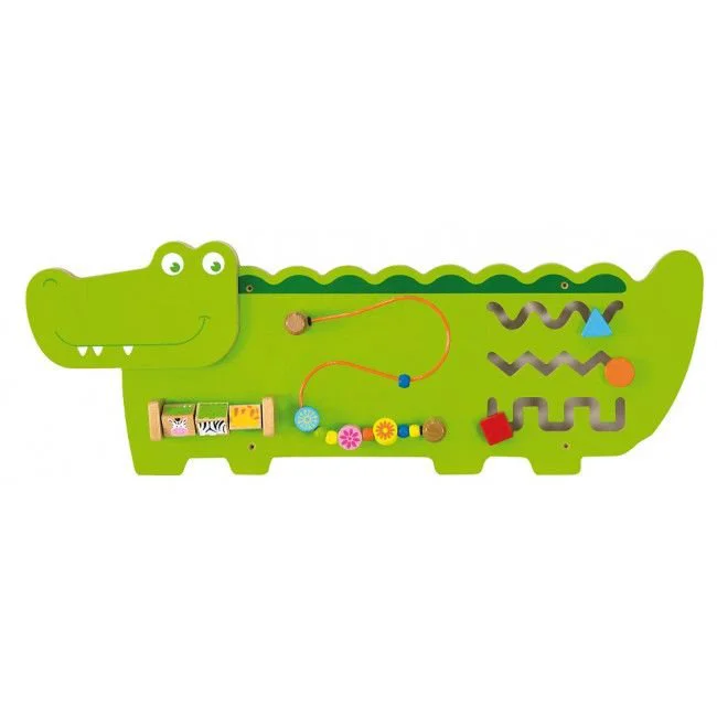 Jucarie educativa din lemn Viga Toys Wall Toy-Crocodile