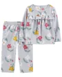 Carter's Pijama 2 piese fleece Flori foto
