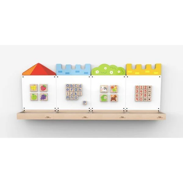 Set din placi magnetice Viga Toys Castle foto