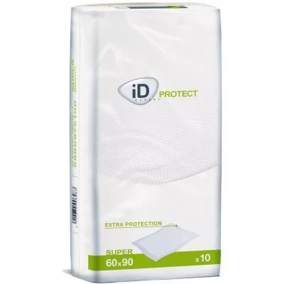 Пеленки впитывающие ID Protect Super (60x90 см), 10 шт.