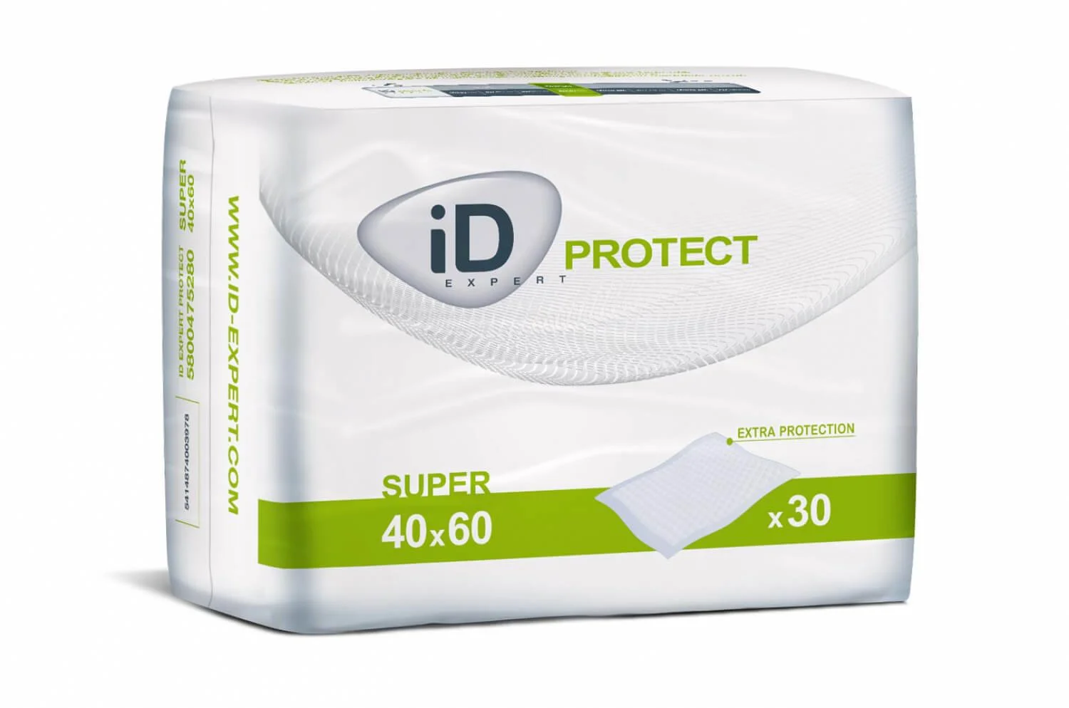 Пеленки впитывающие ID Protect Super (60x40 см), 30 шт.