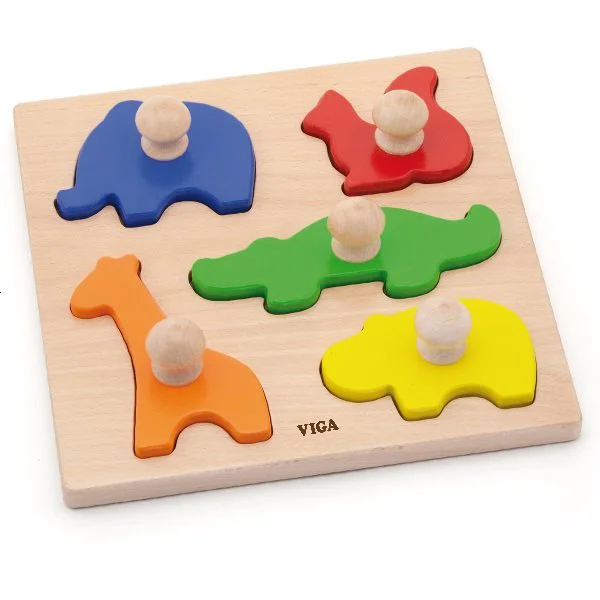 Деревянный пазл Viga Toys Животные foto