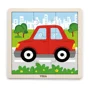 Puzzle cu piese mari din lemn Viga Toys Masina, 9 elemente foto