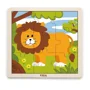 Puzzle cu piese mari din lemn Viga Toys Leu, 9 piese foto