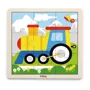 Puzzle cu piese mari din lemn Viga Toys Locomotiva , 9 elemente foto