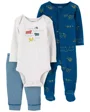 Carter's Set 3 piese Pantaloni, body si pijama Camping foto
