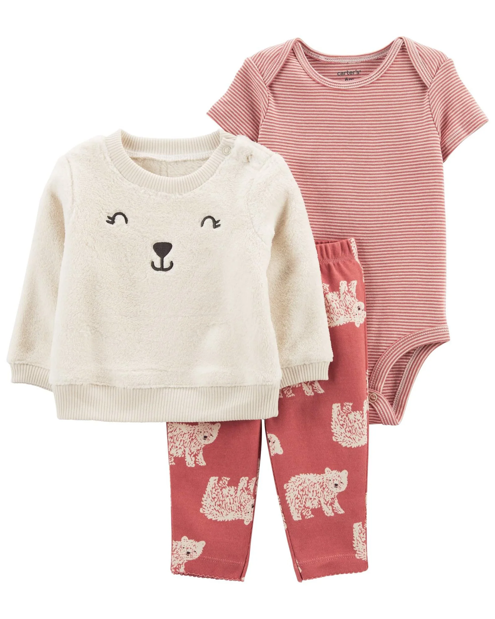 Carter's Set 3 piese Bluza, body si pantaloni Ursulet foto