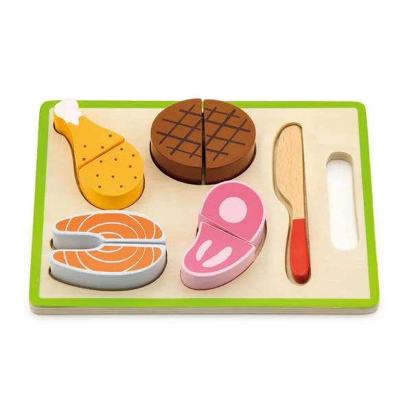 Set de joaca din lemn Viga Toys My Cutting Dinner foto