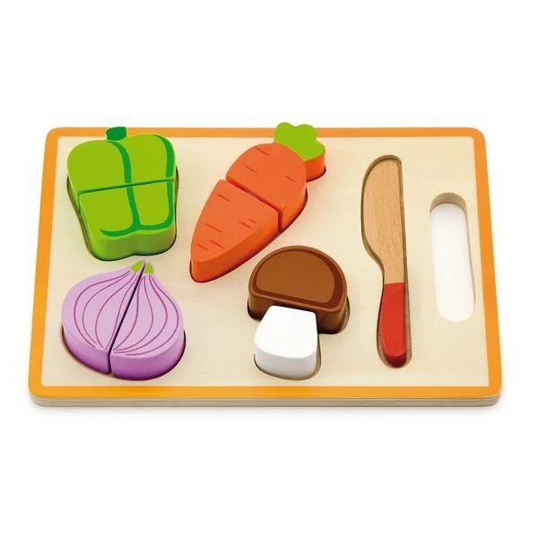 Set cu legume de feliat din lemn Viga Toys foto