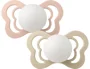 Set suzete ortodontice din silicon BIBS Couture Blush Glow & Vanilla Glow (6-18 luni), 2 buc. foto