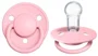 Пустышка силиконовая BIBS De Lux Baby Pink круглая (0-36 мес.) foto