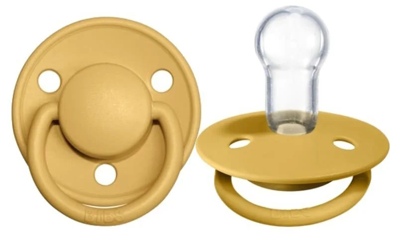 Suzeta rotunda BIBS De Lux Honey Bee din silicon (0-36 luni) foto
