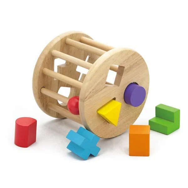 Sortator cilindric din lemn Viga Toys