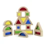 Set de blocuri mari colorate din lemn Viga Toys, 16 buc foto