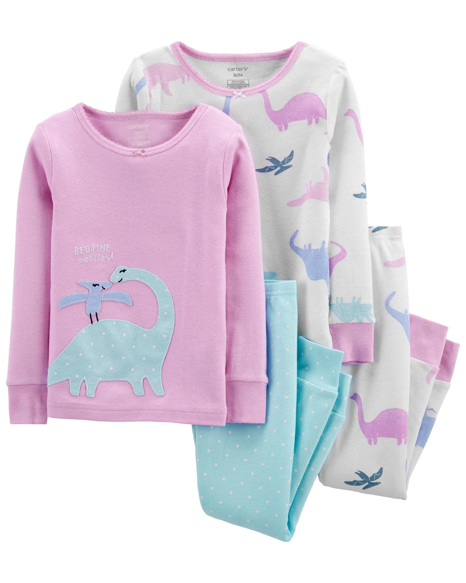 Carter's Set 2 pijamale Dinozaur foto