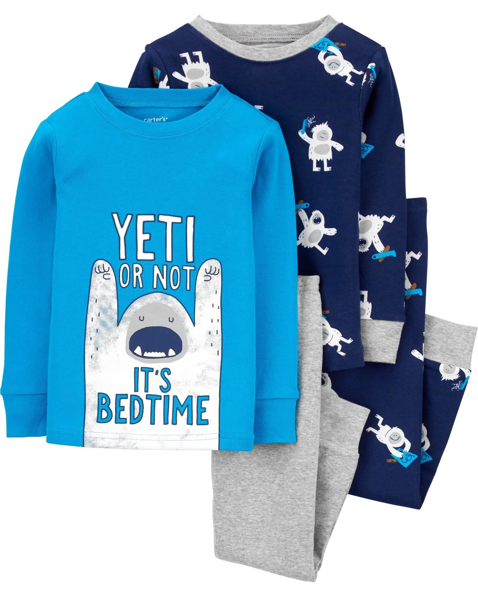 Carter's Set 2 pijamale Yeti foto