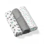 Натуральные пеленки BabyOno Серые из органических бамбуковых волокон, 3 шт.