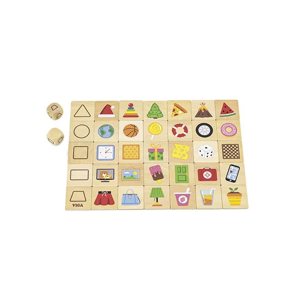 Joc de sortare cu puzzle din lemn Viga Toys Invata formele foto