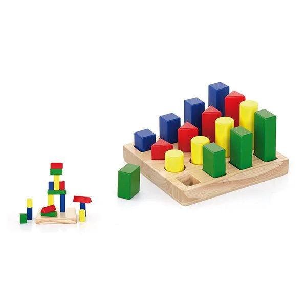 Sortator de blocuri din lemn Viga Toys, 4 forme foto