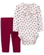Carter's Set 2 piese Body floral si pantaloni foto