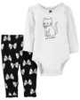 Carter's Set 2 piese Body si pantaloni Pisica foto
