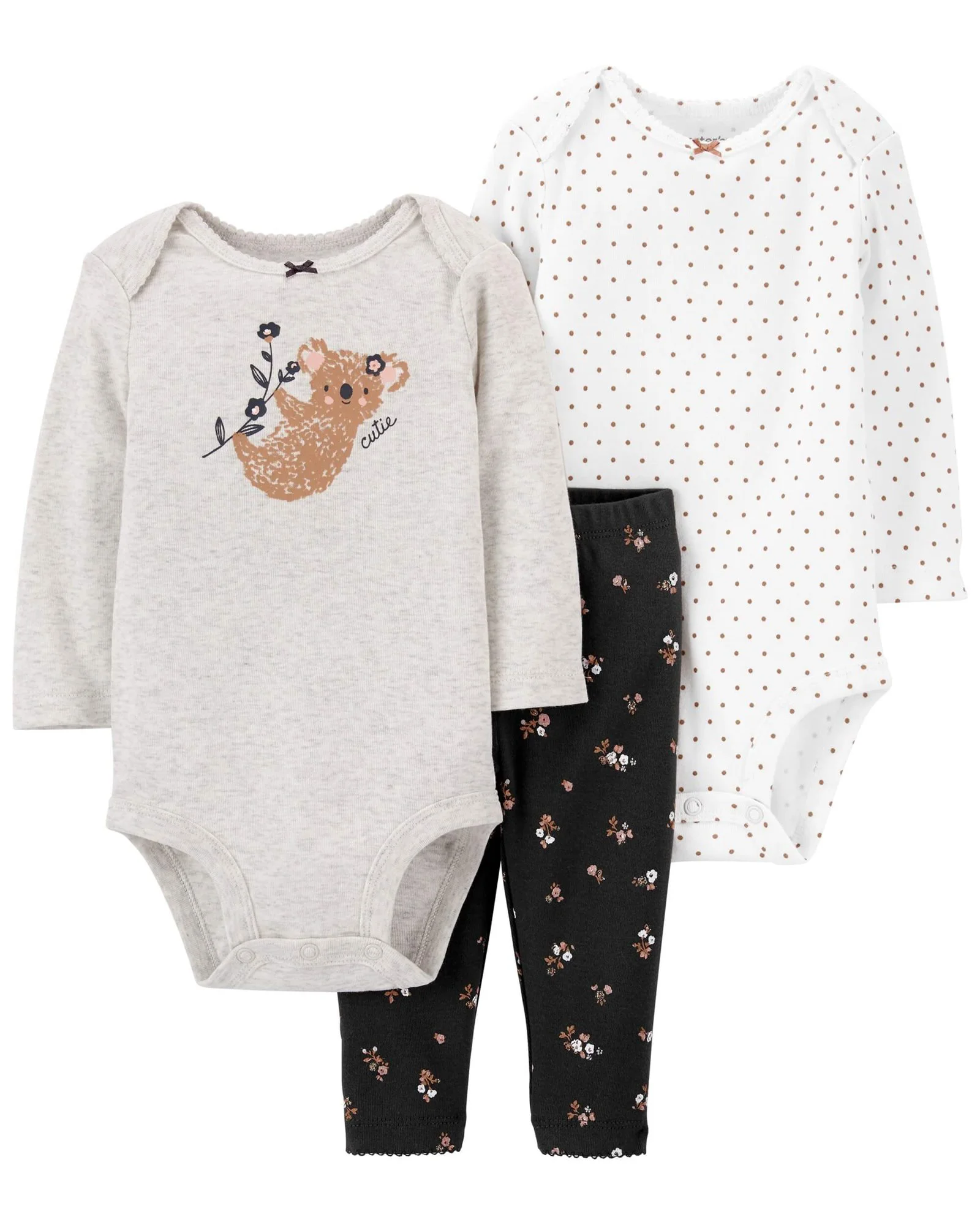 Carter's Set 3 piese Pantaloni si 2 body Koala foto